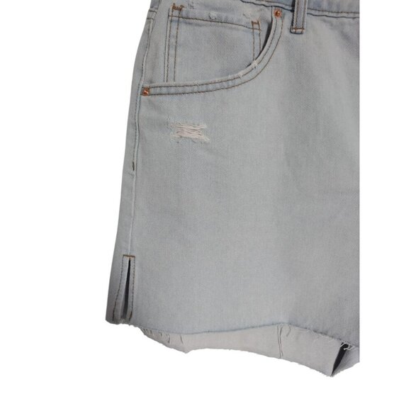 Wild Fable Women's Super High Waisted Light Wash Denim Cutout Shorts. NWT - Picture 7 of 9